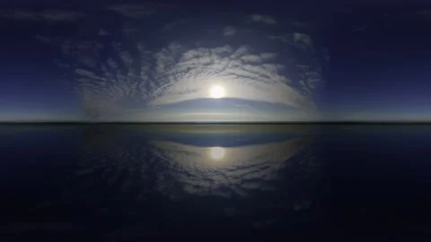 360 sky Big Lake Panoramic clouds sky without ground Видео 161650191