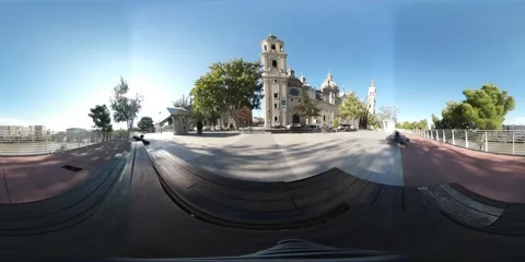 360 Spherical VR Video of Basílica del Pilar in Zaragoza, Spain. Vidéo 68374489