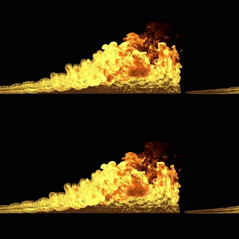 360 stereo vr flame circle Stock Footage 140401024