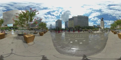 360 timelapse of Seoul Stock Footage 112119391