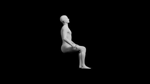 360 Turntable Mannequin on Black Background Stock Footage 335868719
