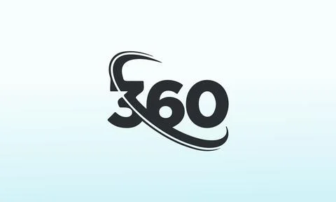 360 vector corporate logo ,360 vector logo design template idea and inspirati Stock Illustration