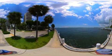 360 video Brickell Miami FL 스톡 동영상 239288637