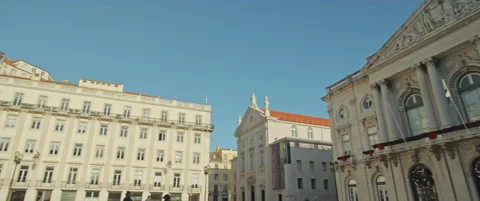 360 view of a city center square Stock Footage 151403564