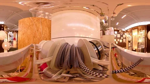360 view of the hose inside the carwash station 360 virtual Stock Footage 91461602
