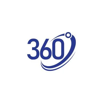 360 view logo Illustrazione stock