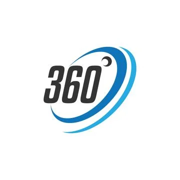 360 view logo Stock-Illustration
