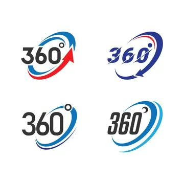 360 view logo Stock Illustration
