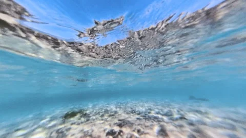 360 view underwater fpv view Stock Footage 287451227