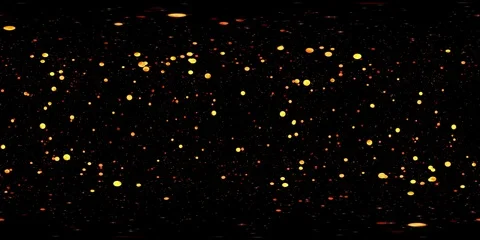 360 VR Abstract Colorful Rotating Spheres in Space - Loop Orange 库存影片 85515475