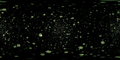 360 VR Abstract Travel through a Colorful Rotating Cubes Tunnel - Seamless Loop Stock Footage 88917817