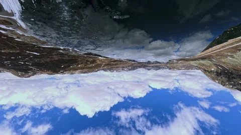360 VR Aerial view of spring scenery in Norway - Scandinavia Stock Footage 341381320