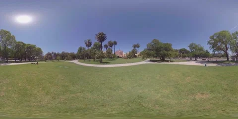 360 Vr ARGENTINA Buenos Aires Recoleta Park 2 Stock Footage 229162653