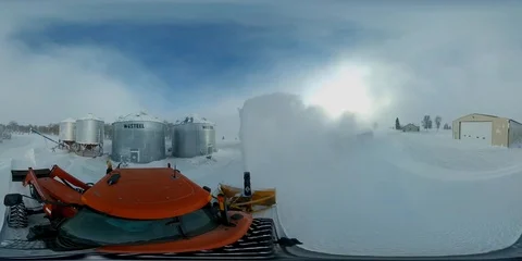 360 VR Blowing Snow.1 Stock Footage 101715521