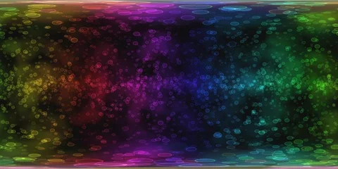 360 VR Colorful Animated Circle Shapes - Loop Rainbow 库存影片 86235852