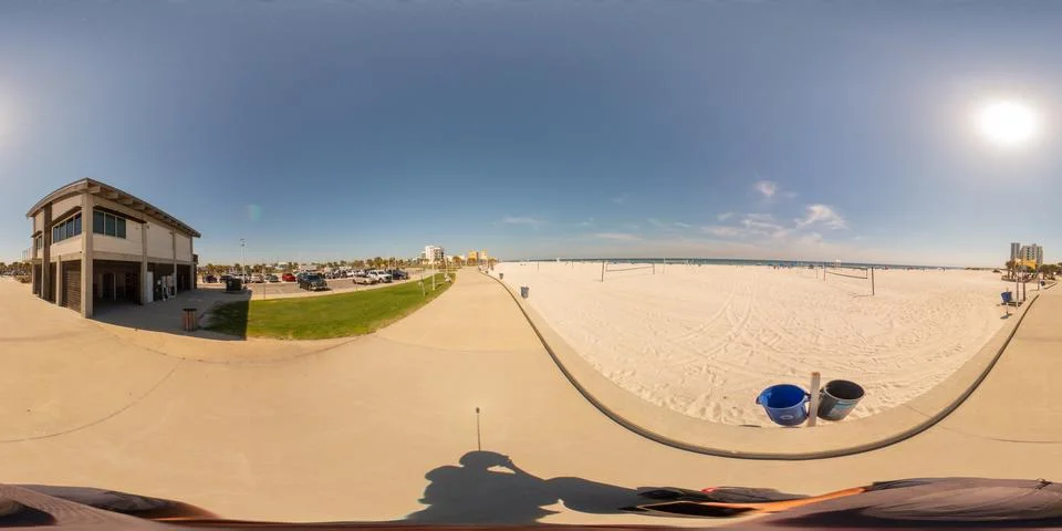 360 vr equirectangular photo of Gulf shores Alabama USA scene Foto stock
