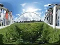360 VR Horse racing scenery with people at race track and horses passing by 4k or 4k+ Resolution