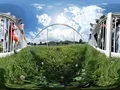 360 VR Horse racing timelapse with people at race track and horses passing by 4k or 4k+ Resolution