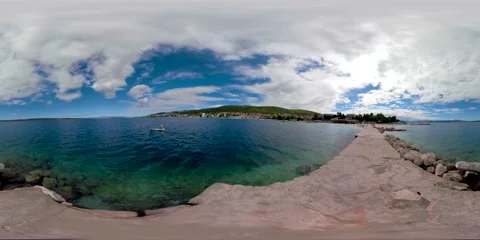 360 vr sea Stock Footage 141656594