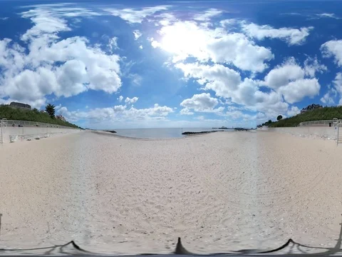 360 VR - Seaside and Beach Stock Footage 76825501