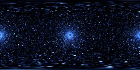 360 VR Space Travel through Star Field and Particles Tunnel - Seamless Loop 库存影片 87972768