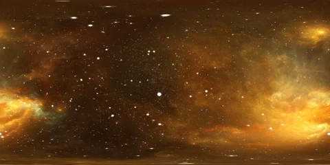 360 VR Space video. Flying through nebula and star fields in deep space. Stock-Footage 91491383