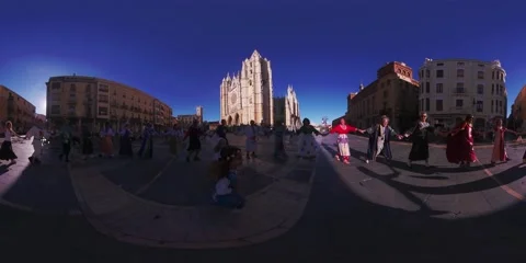 360 Vr Spain Leon Stock Footage 233844569