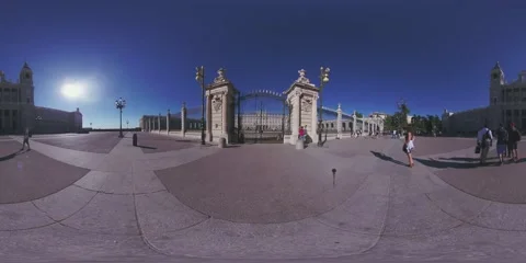 360 Vr Spain, Madrid Stock Footage 233836629