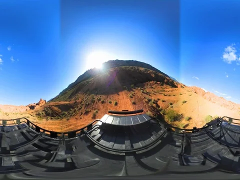 360 Vr Video Off Roading The Red Sand Dunes Of Logandale Trails System In Nevada Stock-Footage 76271867