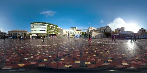 360 VR Video Timelapse Monastraki Square Athens Greece Stock Footage 101477893