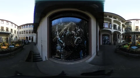 360 VR view at Prague, Czech republic Stock Footage 120954138