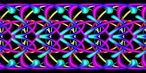 360 VR Visual Music - Braided Magic Stock Footage 273200597