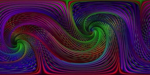 360 VR Visual Music - Elliptical Rain Stock Footage 272697803
