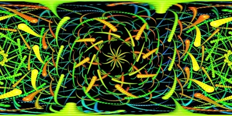 360 VR Visual Music - Explosive Star Video stock 272567538