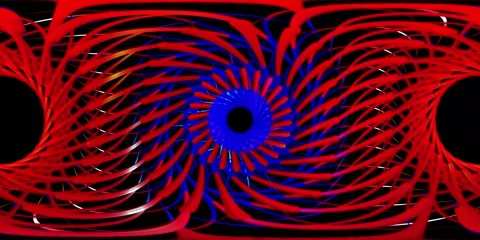 360 VR Visual Music - Ferris in Red &amp; Blue 스톡 동영상 272567733