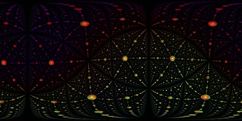 360 VR Visual Music - Foldspace Stock Footage 273200495