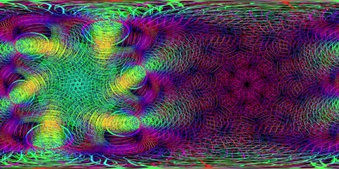 360 VR Visual Music - Hyperflow Stock Footage 273083830