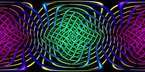 360 VR Visual Music - Moire Dance Stock Footage 272683561