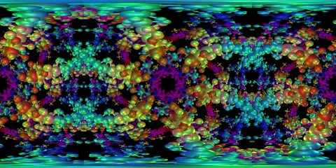 360 VR Visual Music - Protein Chaos Stock Footage 273200767