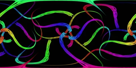 360 VR Visual Music - Psycho Swirl Video stock 272586805