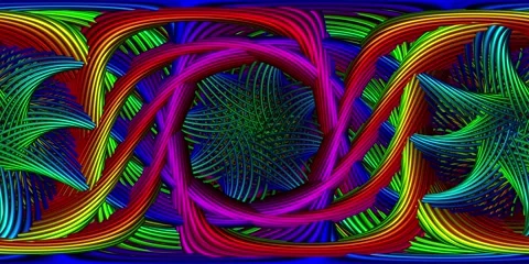 360 VR Visual Music - Rainbow Flow Stock Footage 272698019