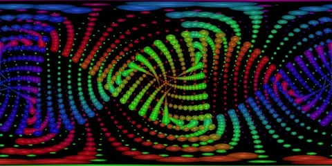 360 VR Visual Music - Revolution #10 Stock Footage 272684055