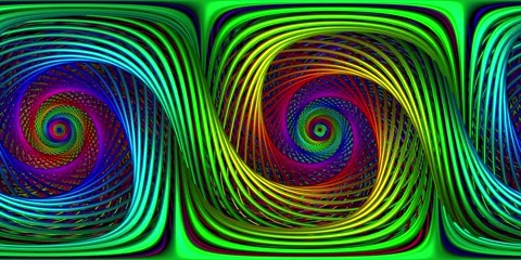 360 VR Visual Music - Rolling Psycho Vortex of Doom Stock Footage 272863360