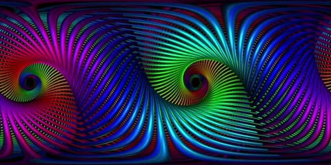 360 VR Visual Music - Spectral Compression Stock Footage 272870893