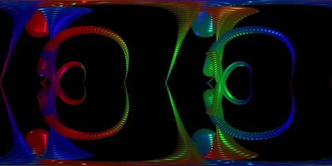 360 VR Visual Music - Spectral Weave 스톡 동영상 273200043