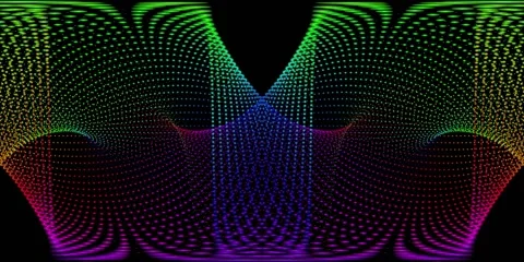 360 VR Visual Music - Waveforms Stock Footage 271696263