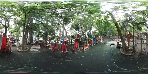 360 VR Wat Mae Kaet Noi (Hell Temple) | Chiang Mai, Thailand Stock Footage 95455726