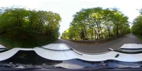 360VR beautiful mountain road Stock Footage 167546479