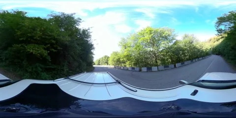360VR car driving on the highway Stock Footage 167542460