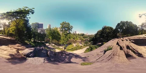 360/VR Central Park NYC Stock Footage 79272275